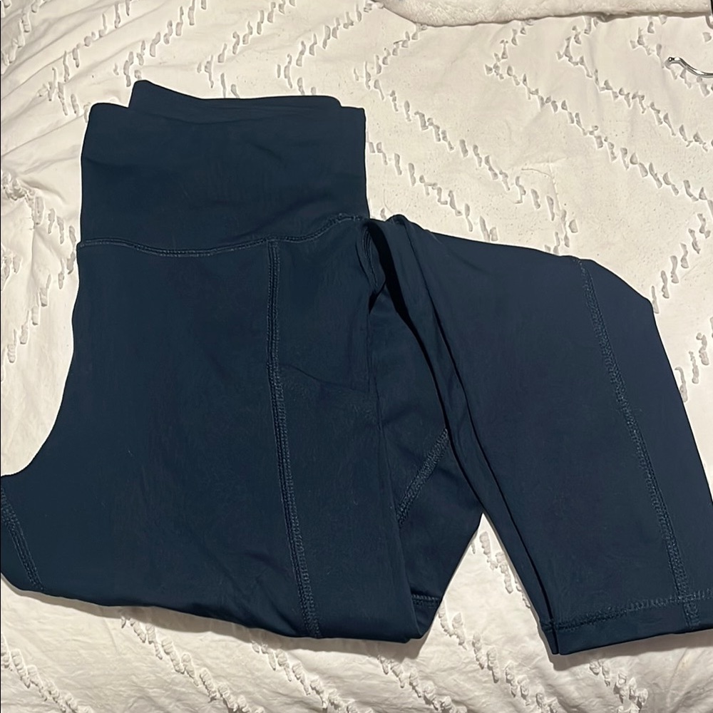 Navy High-Waisted Leggings